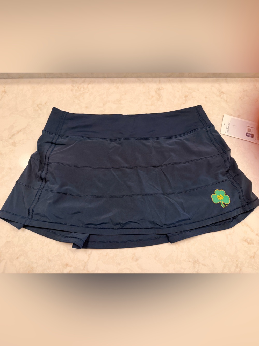 lululemon athletica Navy Skort with Clover Accent